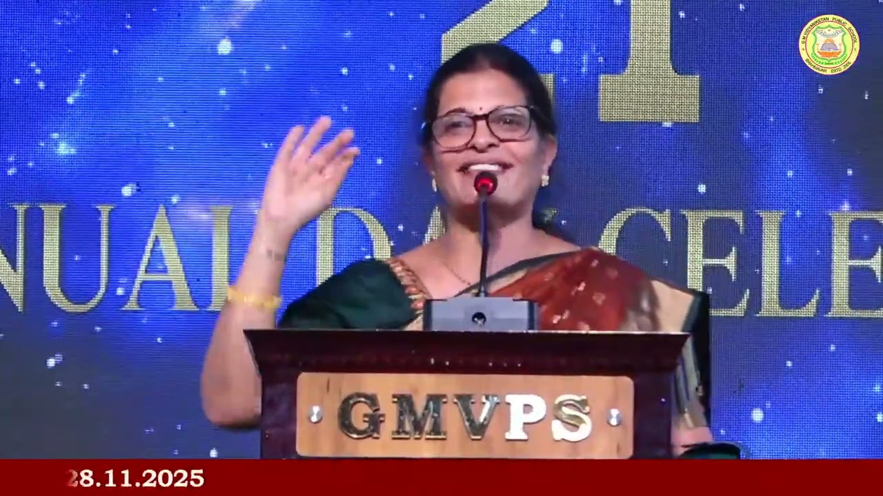 011 Address by the Chief Guest GM VIDYANIKETAN PUBLIC SCHOOL ANNUAL DAY 2025 (DAY-1 MORNING SESSION)