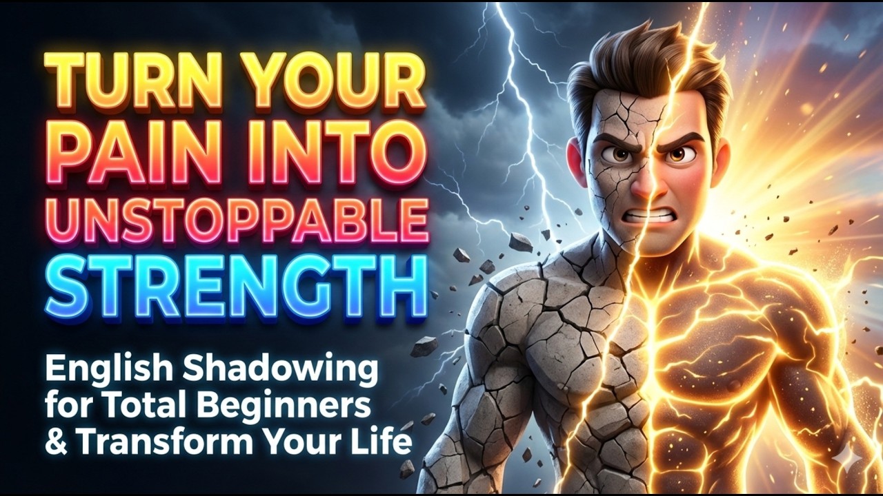 Turn Your Pain Into Unstoppable Strength || English Shadowing for Total Beginners