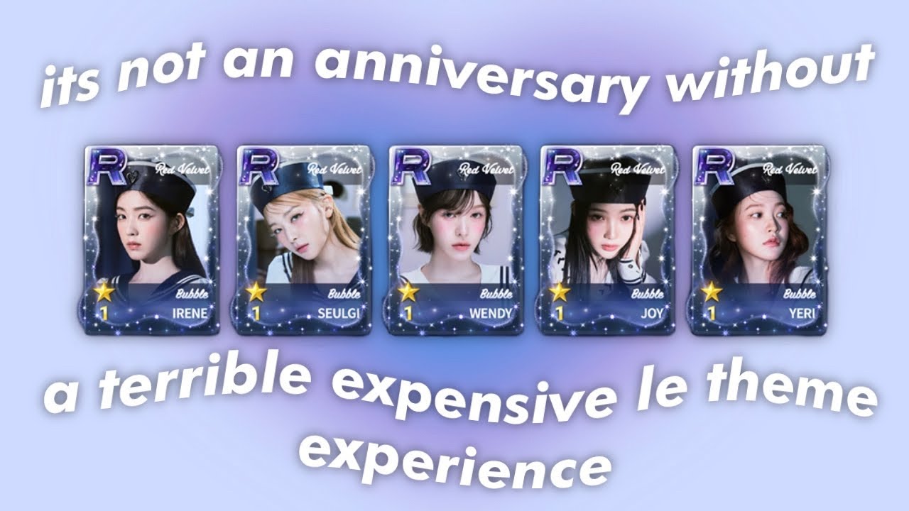 red velvet bubble event le theme and wallpaper selector 😫🫧 superstar smtown