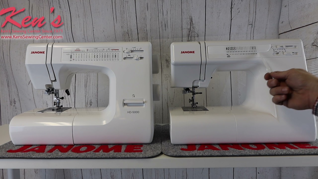 Janome HD3000 против HD5000
