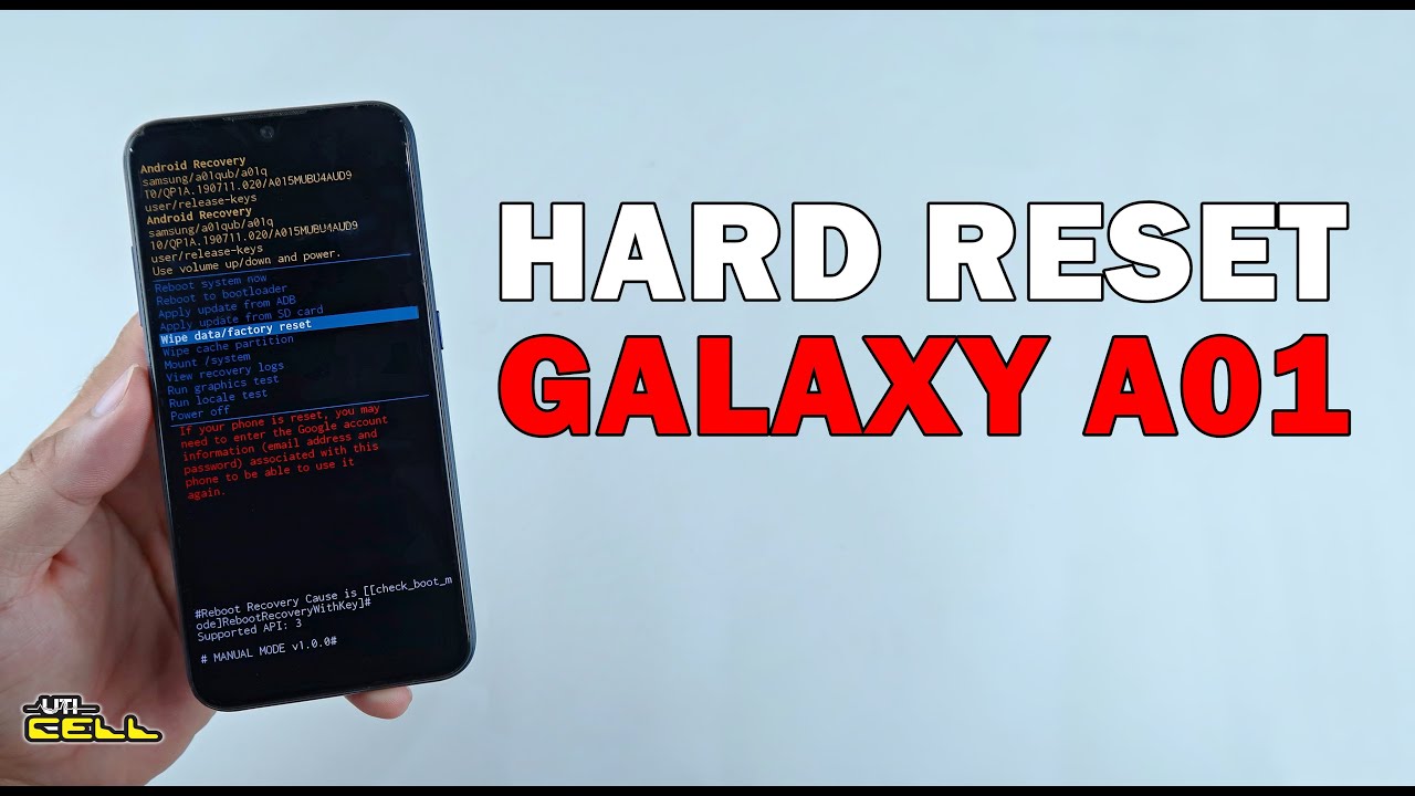 Hard Reset no Samsung Galaxy A01 (SM-A015M) #UTICell