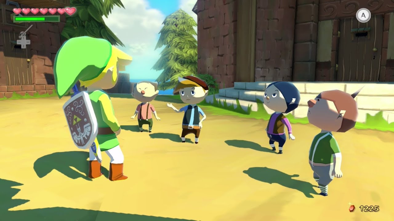 The Legend of Zelda : The Wind Waker HD - Cache-cache avec les 4 élèves sur Mercantîle