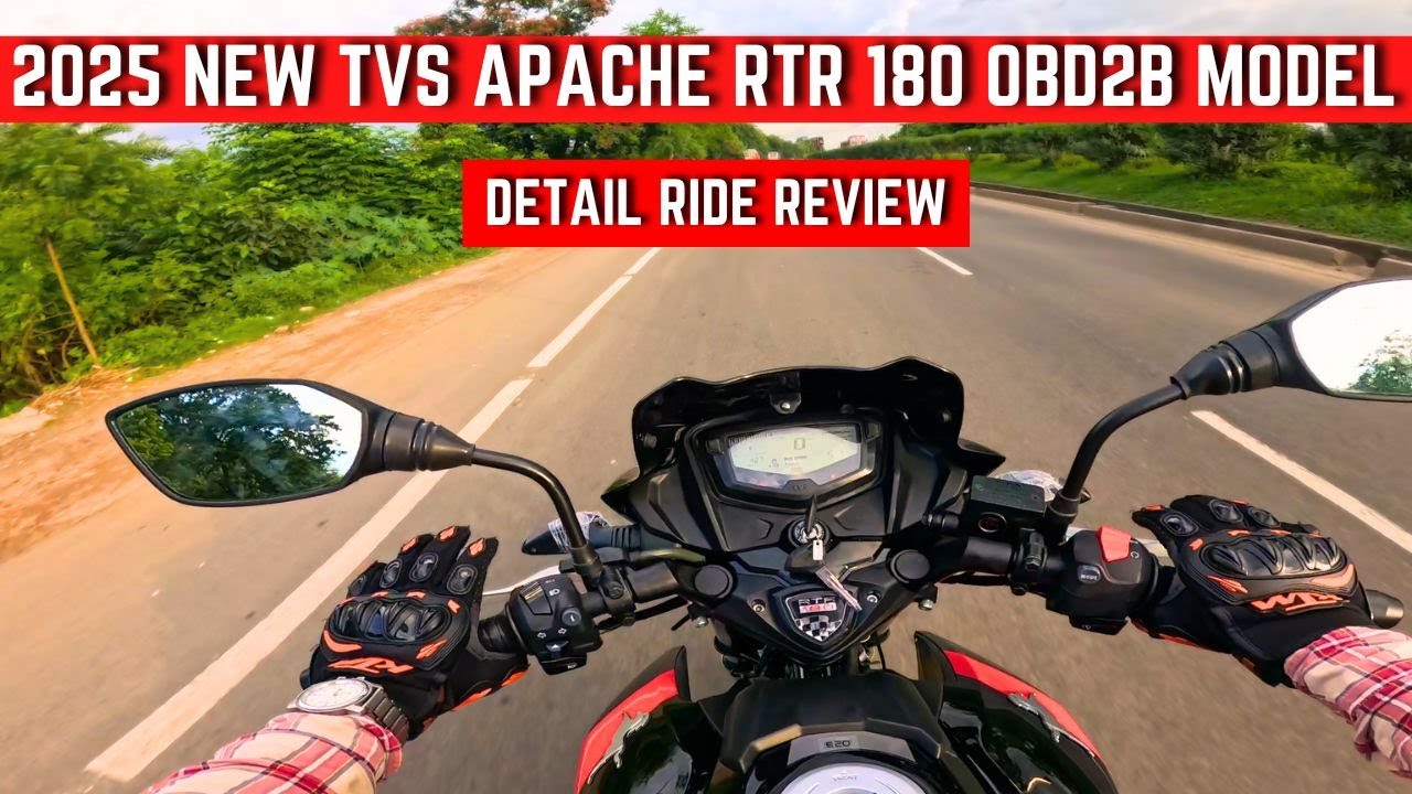 2025 TVS Apache RTR 180 OBD 2B Model Ride Review | Better Than Honda Hornet 2.0 ??