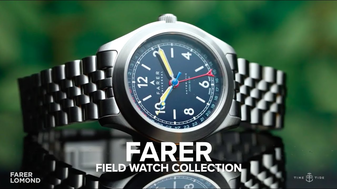 The Farer Field Watch Collection combines the best of British design with Swiss watchmaking