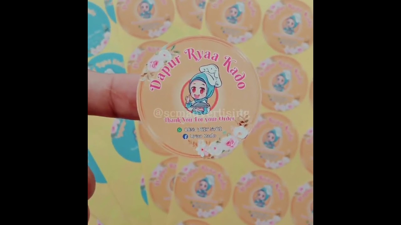 Jasa Cetak Sticker Label Murah Yogyakarta. 