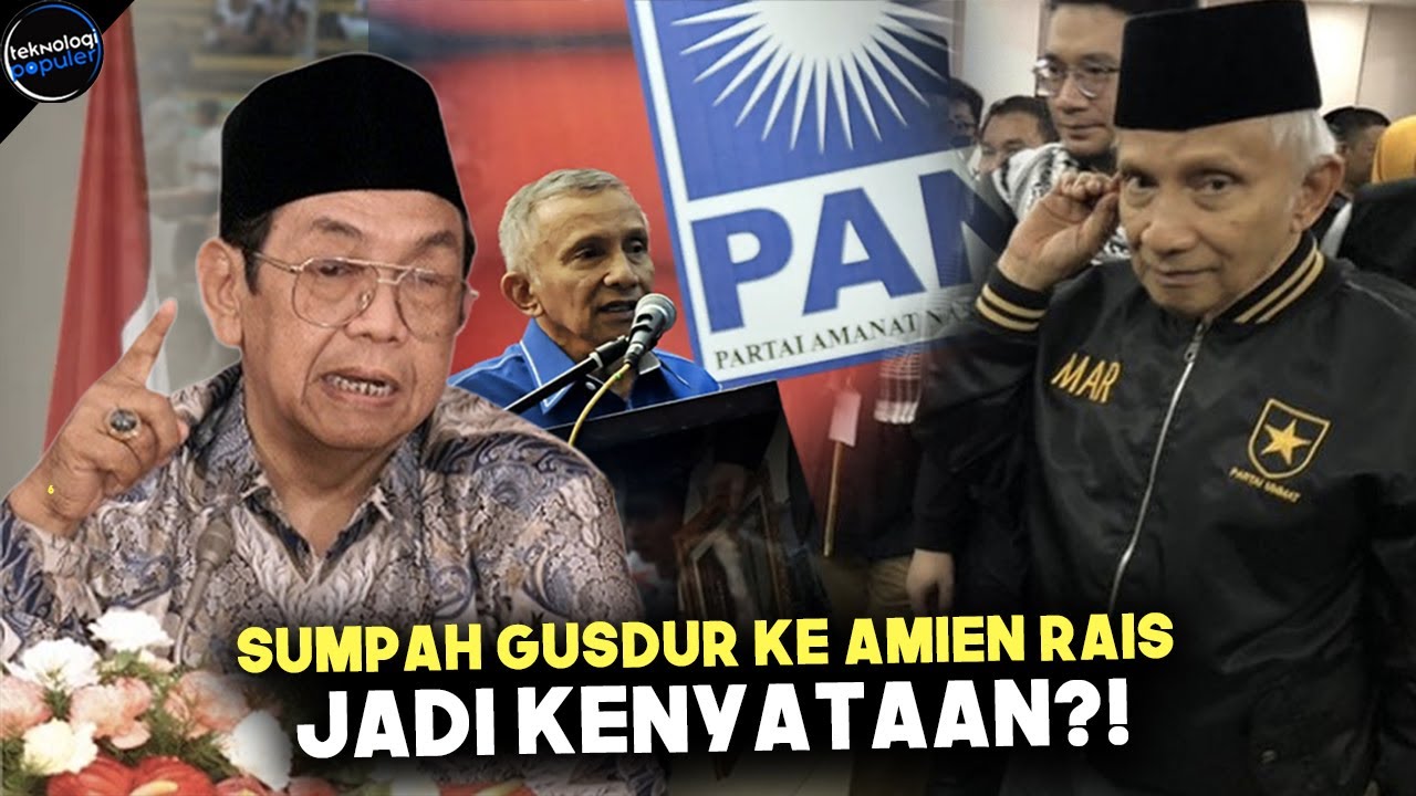 DULU BERKUASA KINI JADI GELANDANGAN POLITIK! Ramalan Gusdur Tentang Nasib Amien Rais Jadi Kenyataan