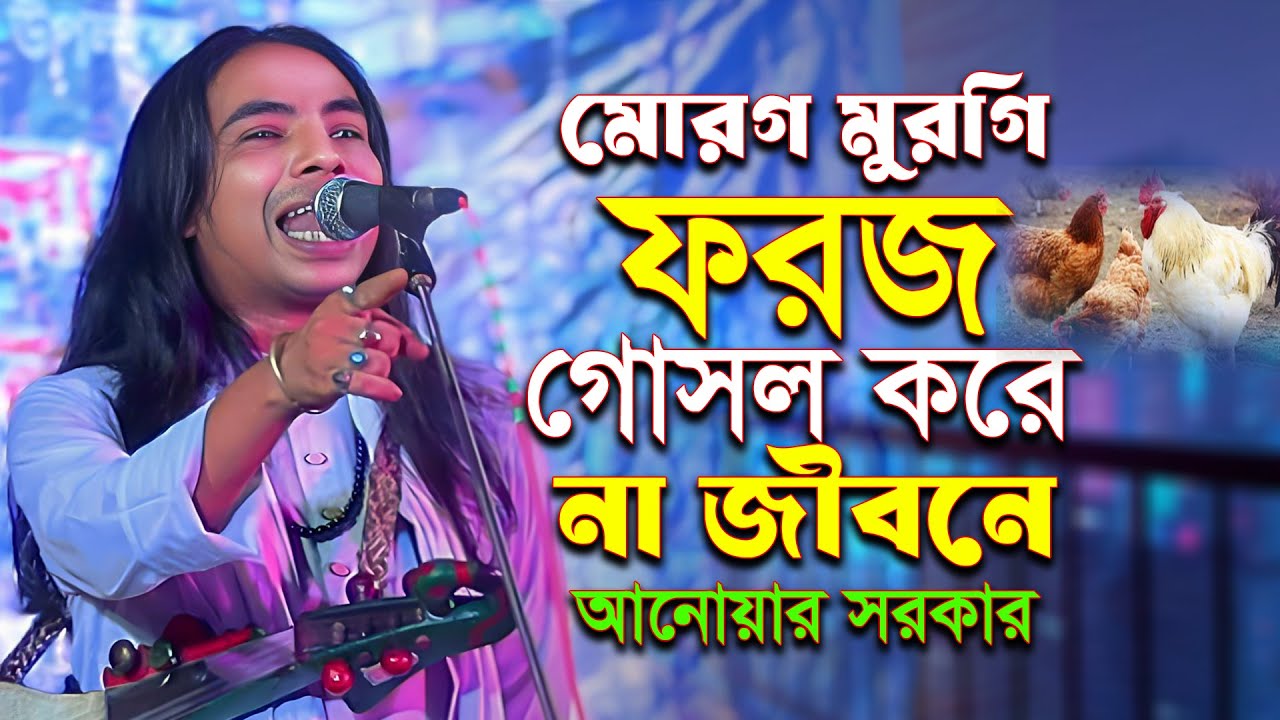 মোরগ মুরগি ফরজ গোসল করে না জীবনে | সেউ মুরগীর ডিম খাওরে মোল্লা তুমি কোন শরিয়ত দিয়ে | আনোয়ার সরকার