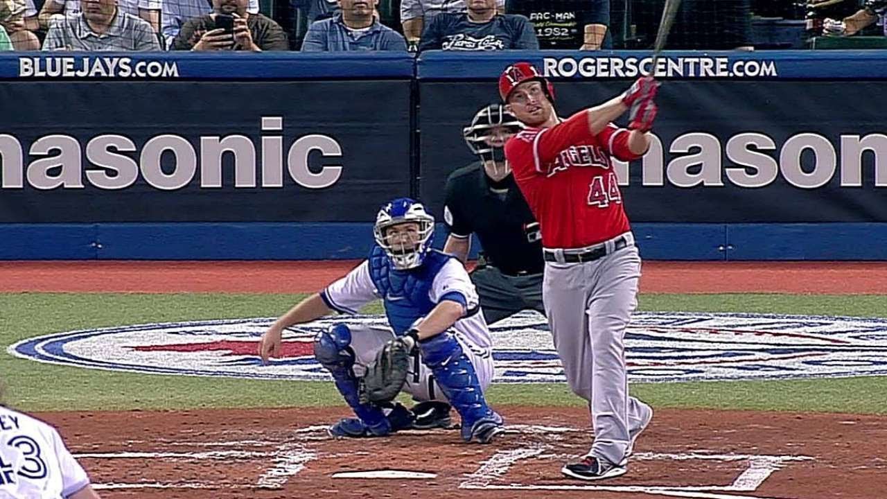 Trumbo drives in two with a long home run