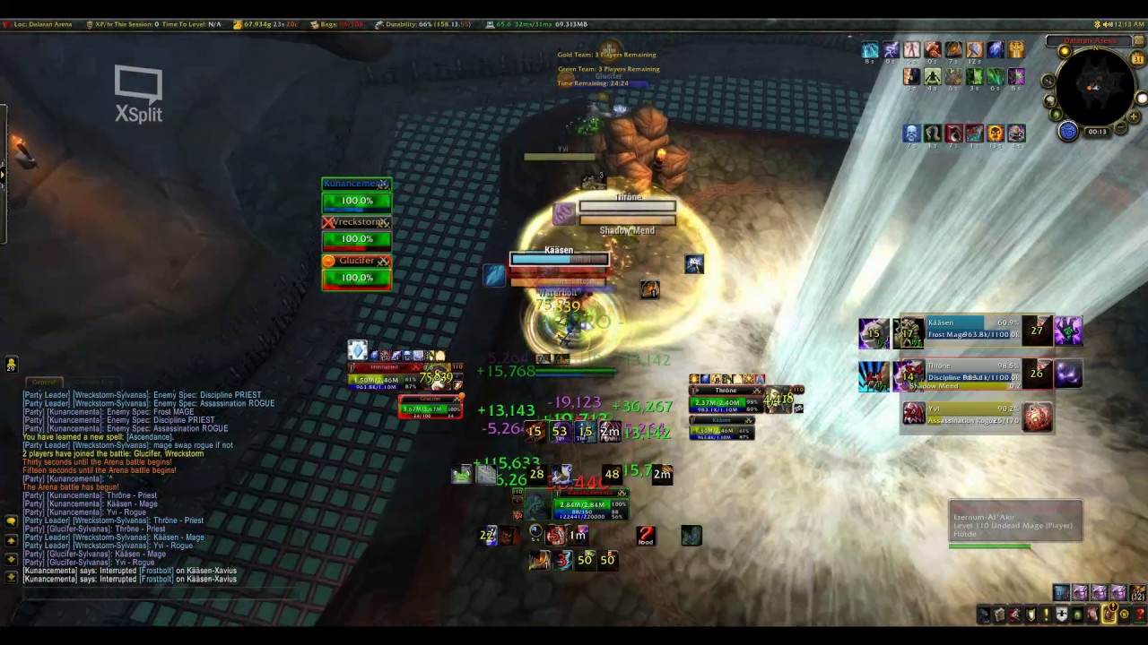 Kunancementa: Enhancement/ArmsWarr/Healers: MWmonk and Restodruid Legion S2