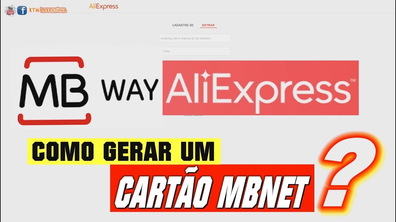 MBWAY - Como criar CART&Atilde;O MBNET? Usar MB WAY AliExpress Mbway Gerar Cart&atilde;o CR&Eacute;DITO Virtual MB-NET