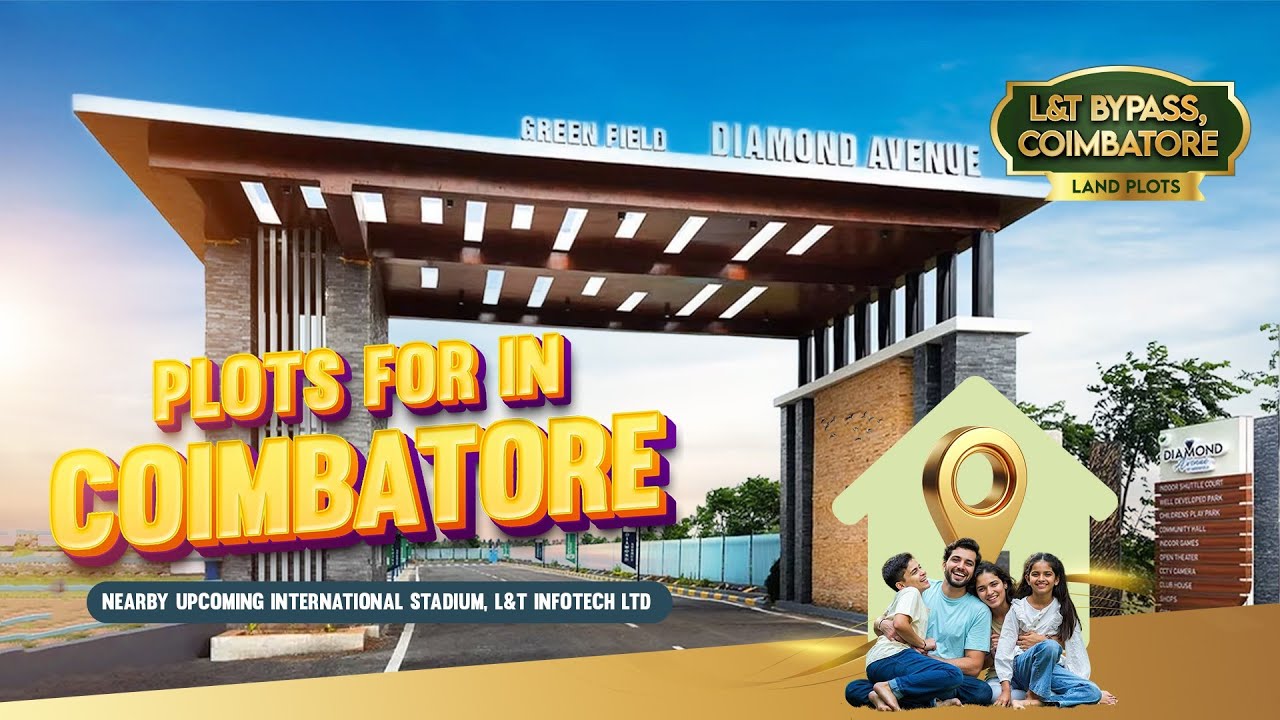 Diamond avenue - Gated community DTCP Plots for sale in L&T bypass Pattanam, coimbatore near IT park