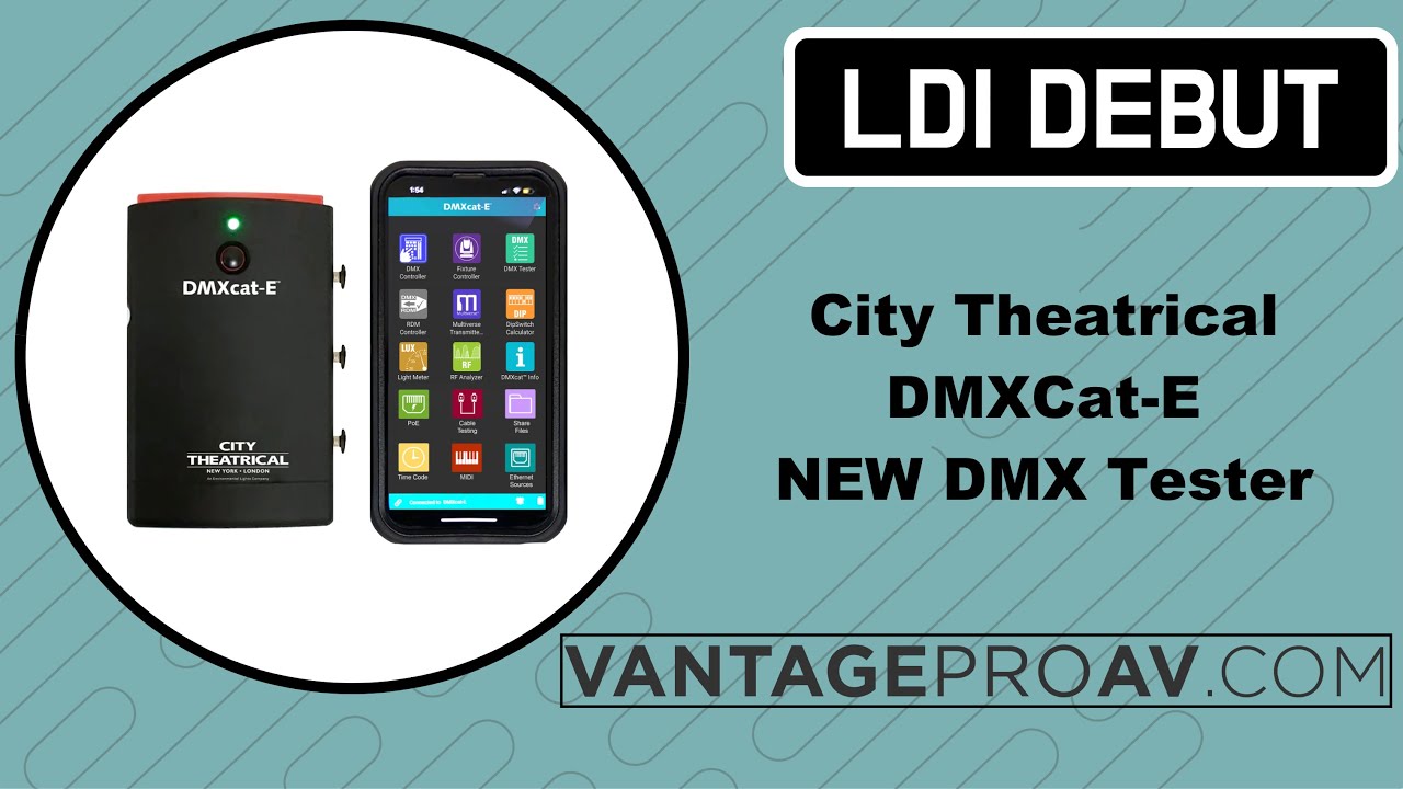 Stage and Concert Lighting- City Theatrical‘s new! DMXcat-E - Debut at LDI 2023