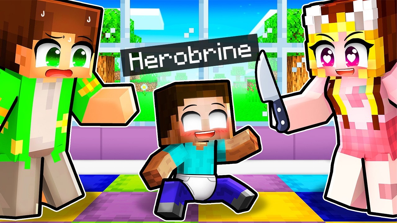 L-am *ADOPTAT* pe BEBE HEROBRINE in Minecraft...