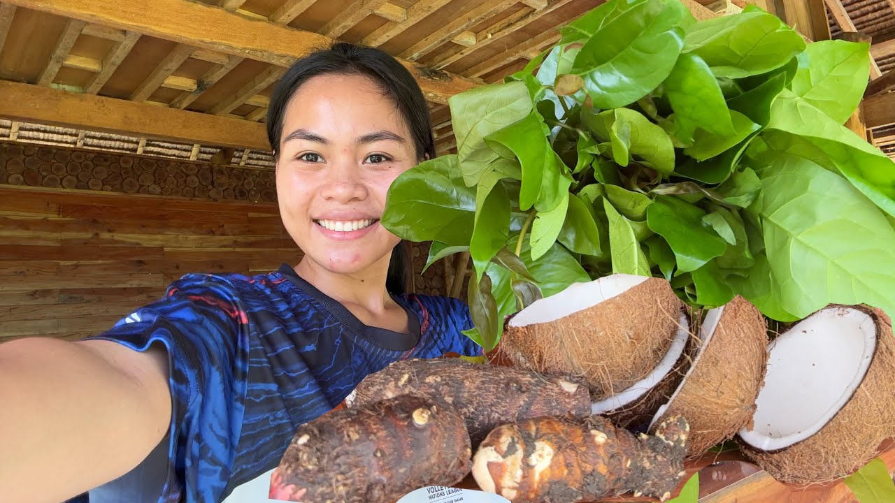 Wild Leaves cooked in Coconut Milk 