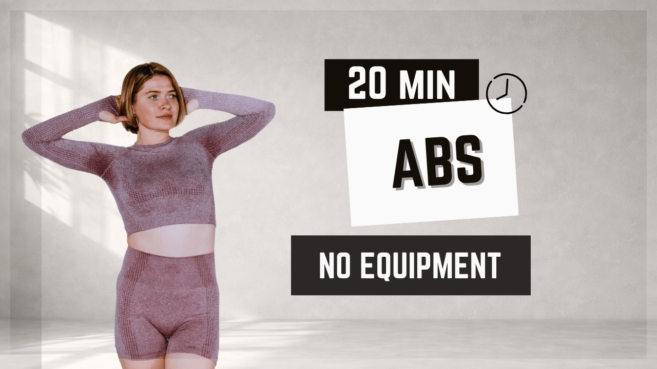 20-минутная тренировка для пресса | Сжигание жира на животе • Без разговоров • Домашняя тренировка