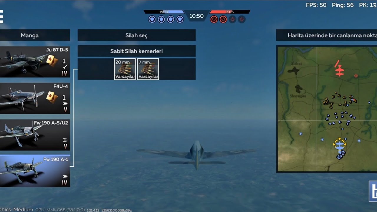 War thunder mobile Fw 190 A-1