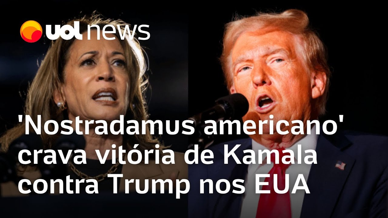 'Nostradamus americano' crava vitória de Kamala Harris contra Donald Trump na eleição dos EUA