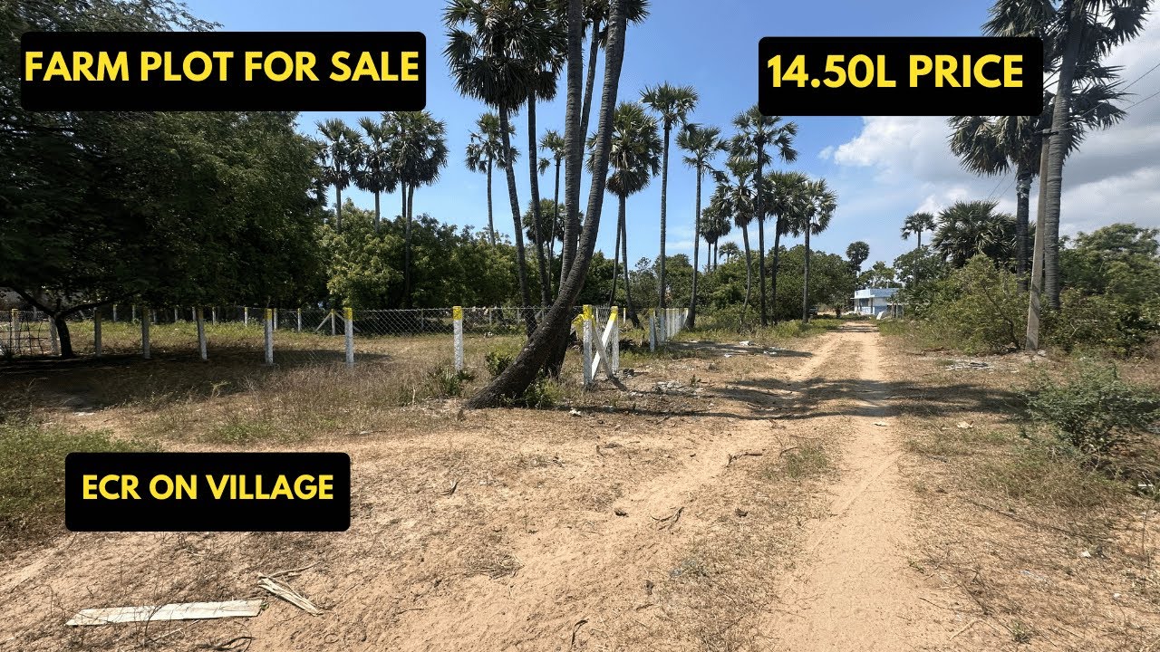 ID 2214 - Farm Land For Sale in ECR ||Mugayur||Inside Village ||