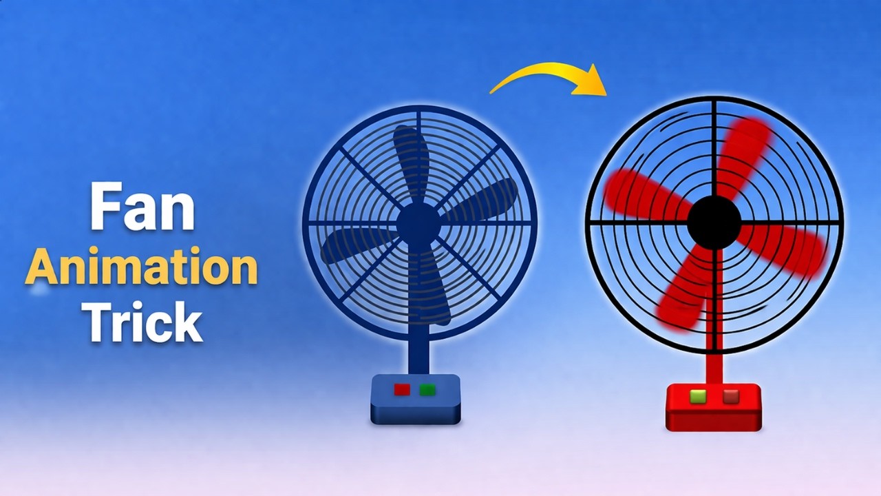 PowerPoint Me Fan Animation Kaise Banaye | Spinning Fan Tutorial in Hindi 2025 