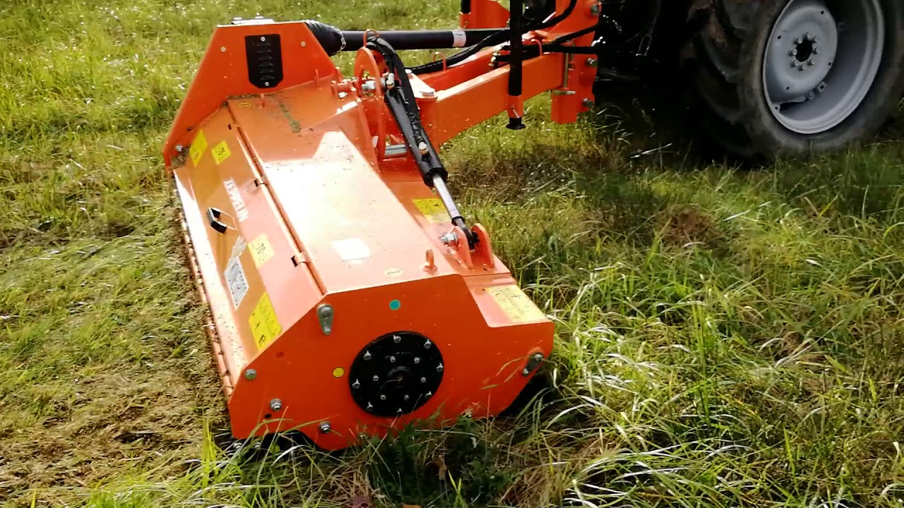 Same Dorado 56 KM  Deutz Fahr z kosiarką bijakową tylno boczną na pantografie Zeppelin 160 cm