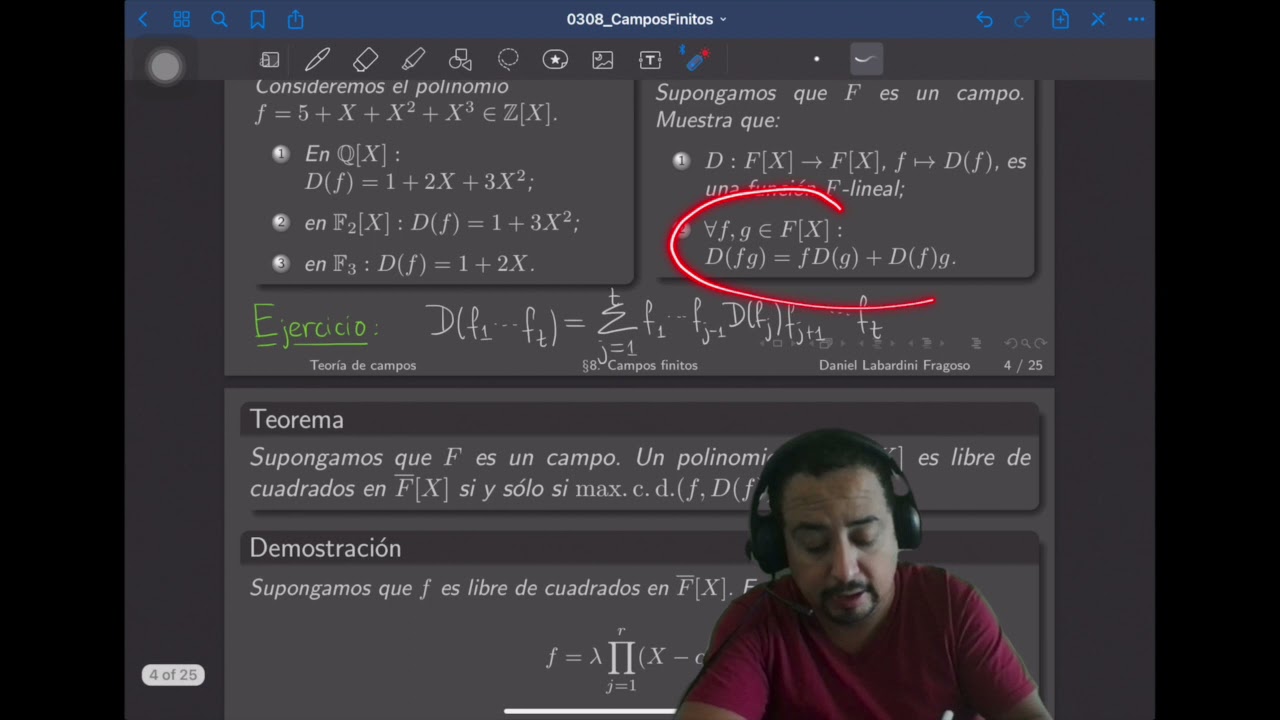 Algebra Moderna. Teoría de campos 08. Campos finitos