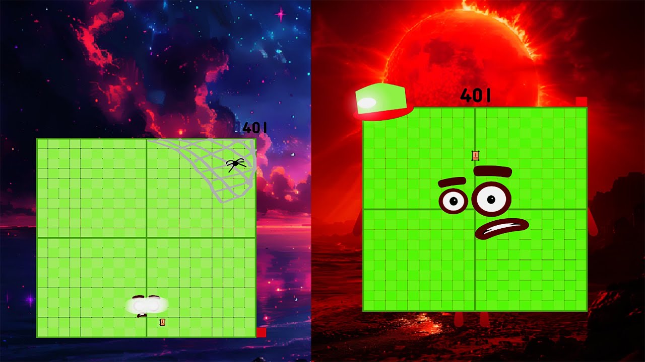 Phobiablocks Band (401- 410) But UncannyBlocks Band Giga Different | Phobia vs Uncanny Music 2024