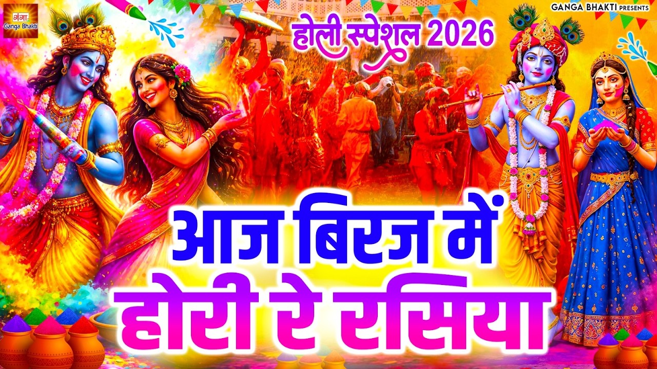 होली स्पेशल- आज बिरज में होरी रे रसिया |Aaj Biraj Mein Hori Re Rasiya |Radha Krishna Holi Bhajan2026