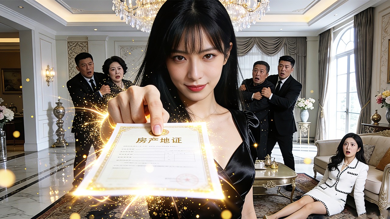 养父母为真千金赶她出门，她反手甩出房产证：这别墅，我买的！真千金懵了，养父母跪了，她笑着叫来保安：“请出去，慢走不送。”#女频#甜宠#复仇#重生