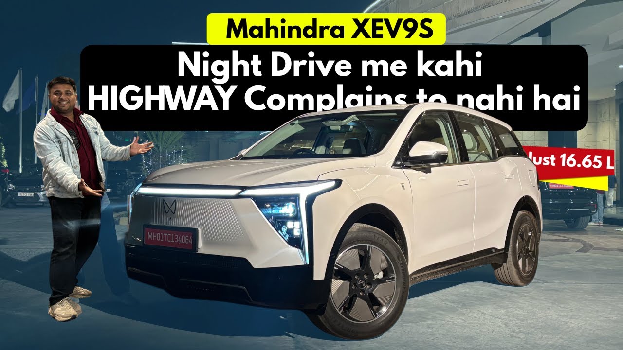 New Mahindra XEV 9S Night Drive Review -Headlight Technology, Road Visibility & much more | Detailed