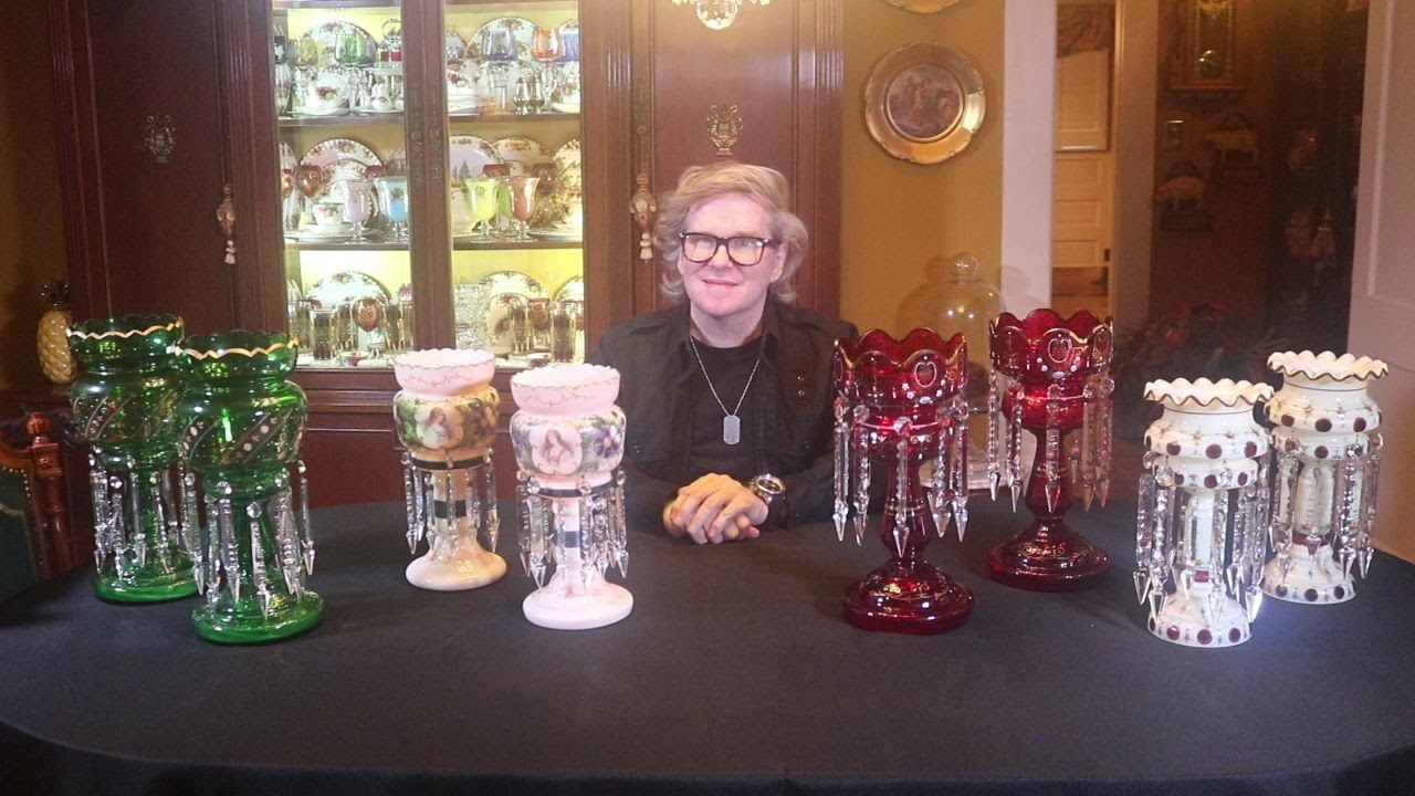 Let's Talk Antiques - Antique Mantel Lusters - Antique Glassware