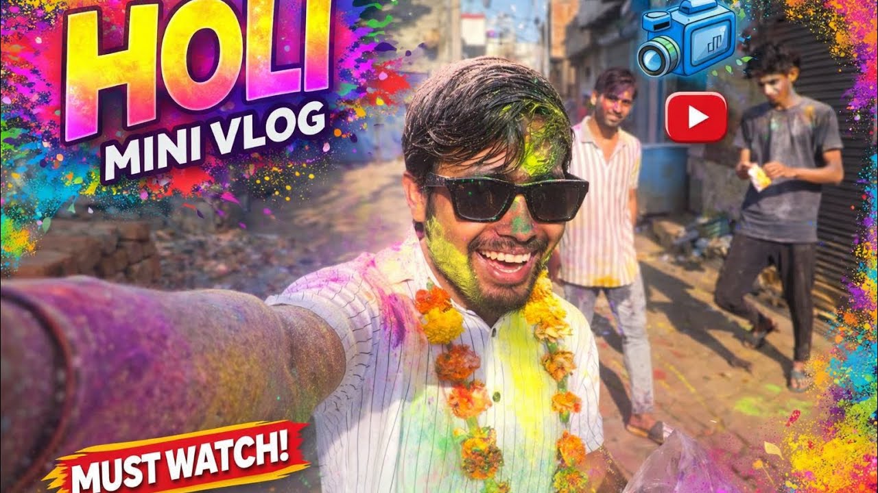 “Holi 2026 Mini Vlog 🎨 | Dosto ke sath rang wali masti 😂 | Must Watch Holi Fun”