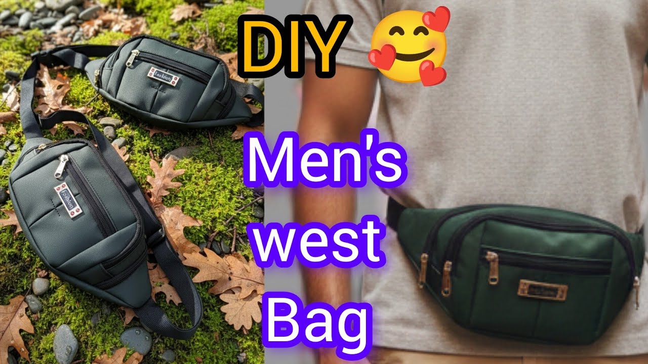 Men's west bag tutorial/fenny pack custome/fancy bag cutting and stitching#vasundhracreation21 