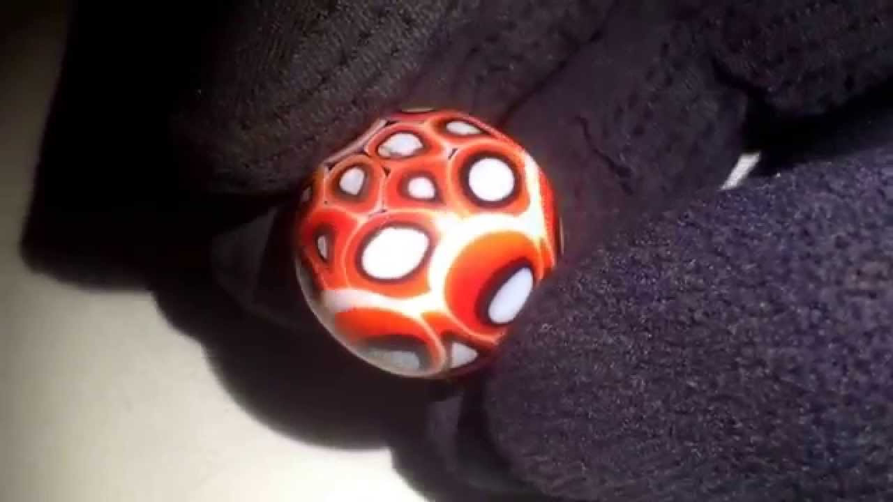 Soft glass dot stack marble. Fire