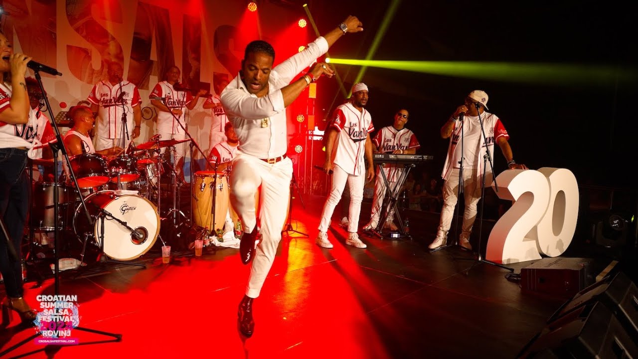 Maykel Fonts on stage during LOS VAN VAN concert @ CSSF 2024
