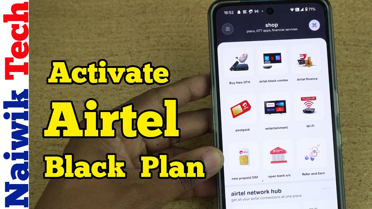 Как активировать Airtel Black, если у вас несколько подключений Airtel