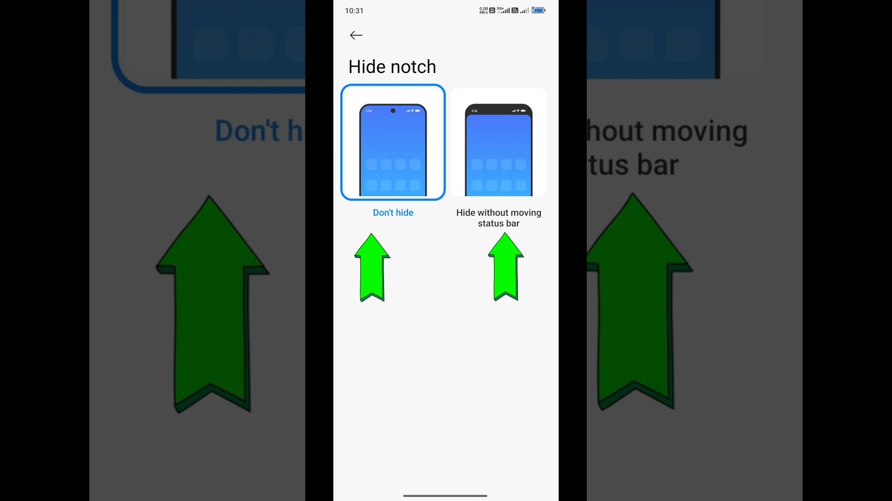 How To Hide Notch Setting 😱 Redmi Note 13 Pro + Hide Notch Setting ✅ #shorts #youtubeshorts