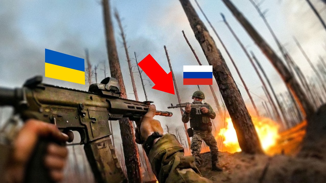 Самые напряженные минуты в окопе &mdash; видео от первого лица времен войны на Украине.