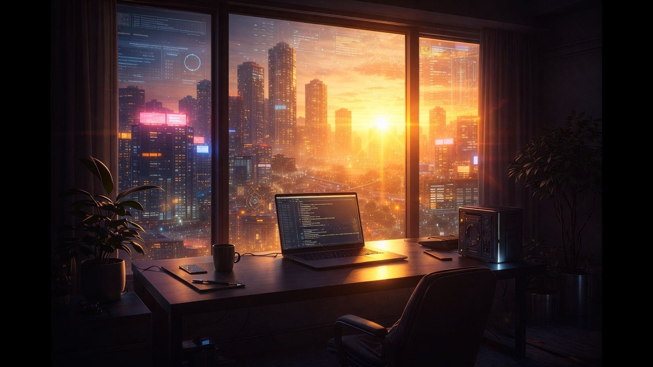 Before the City Wakes 🌅 Cyberpunk Morning Techno