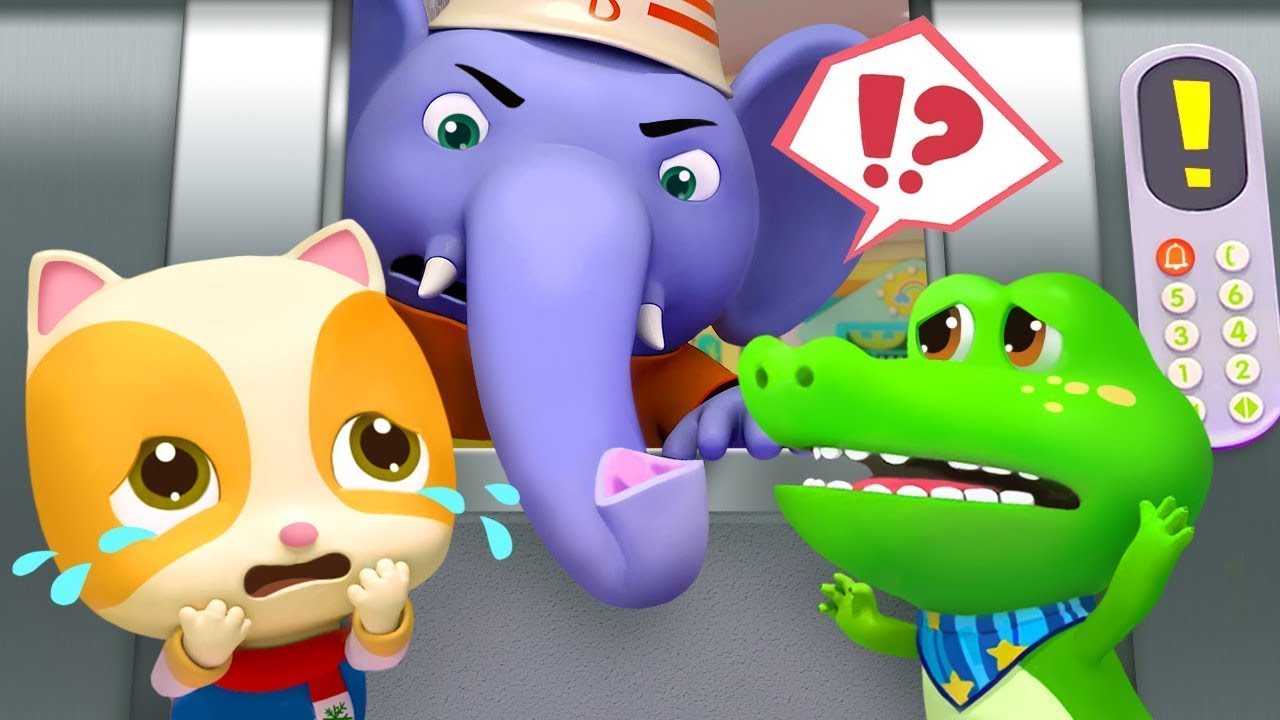 El Elevator Está Roto | Canción Infantil | Seguridad Para Niños | Bomberos Elefantes | BabyBus