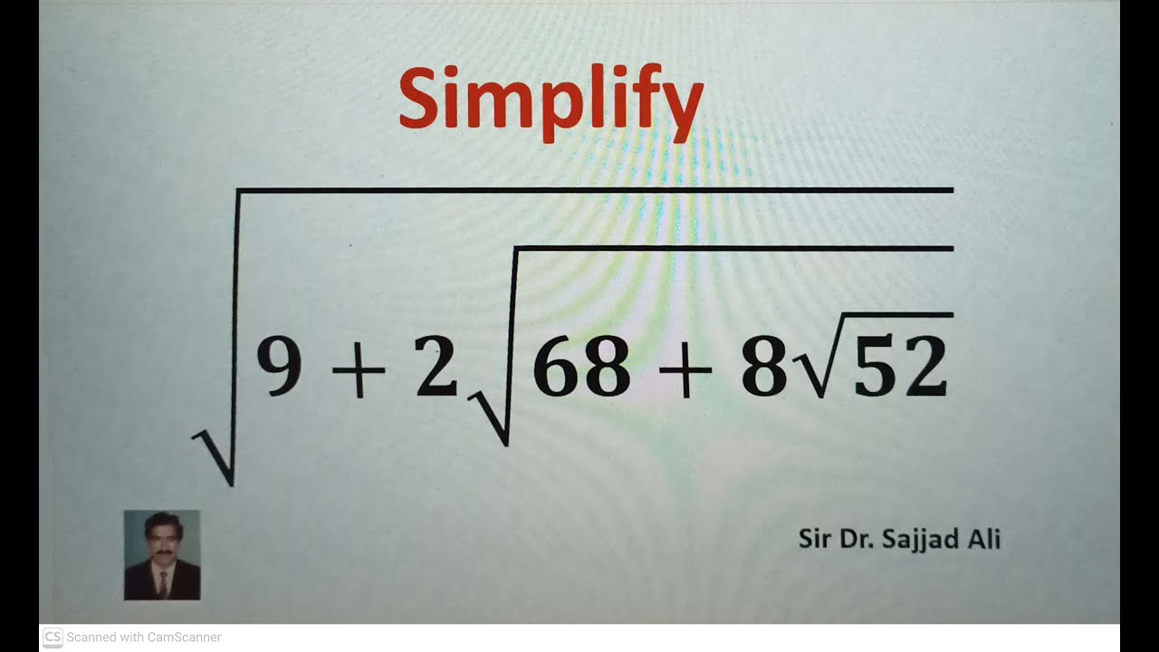 A very nice square root simplification problem||(Involving 3 square roots)