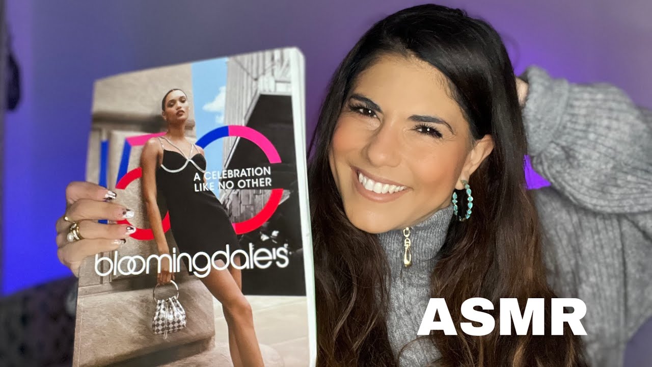 ASMR: Bloomingdale’s Catalog flip thru (whisper)