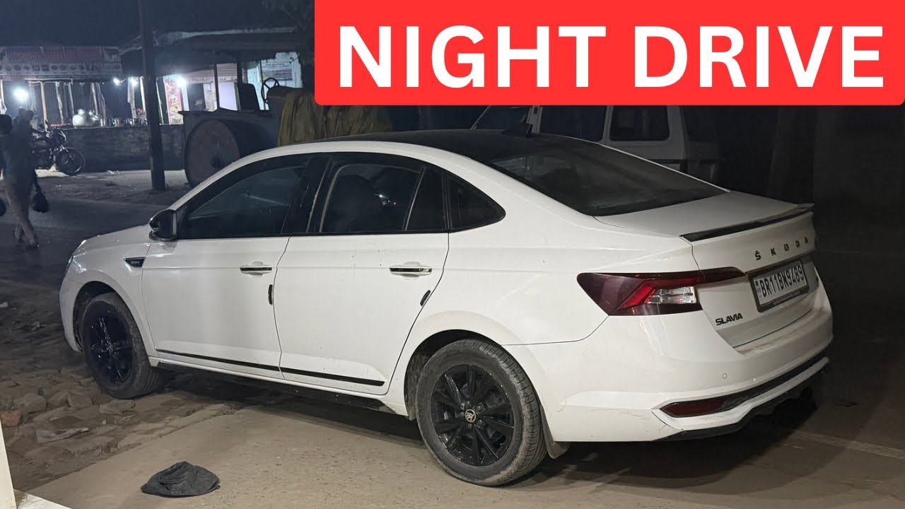 Skoda Slavia Sportline 1.0 TSI | Night Drive Review 🌙✨ | Real Experience