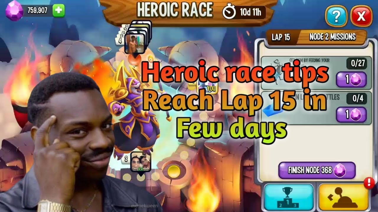 Heroic Race Guide ! Reach Lap 15 Easily !