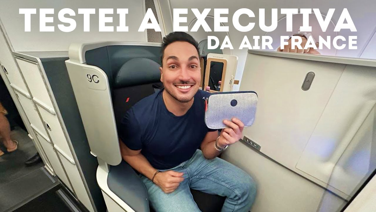 O LUXO DE VOAR até PARIS na EXECUTIVA da AIR FRANCE 🇫🇷 - Estevam Pelo Mundo