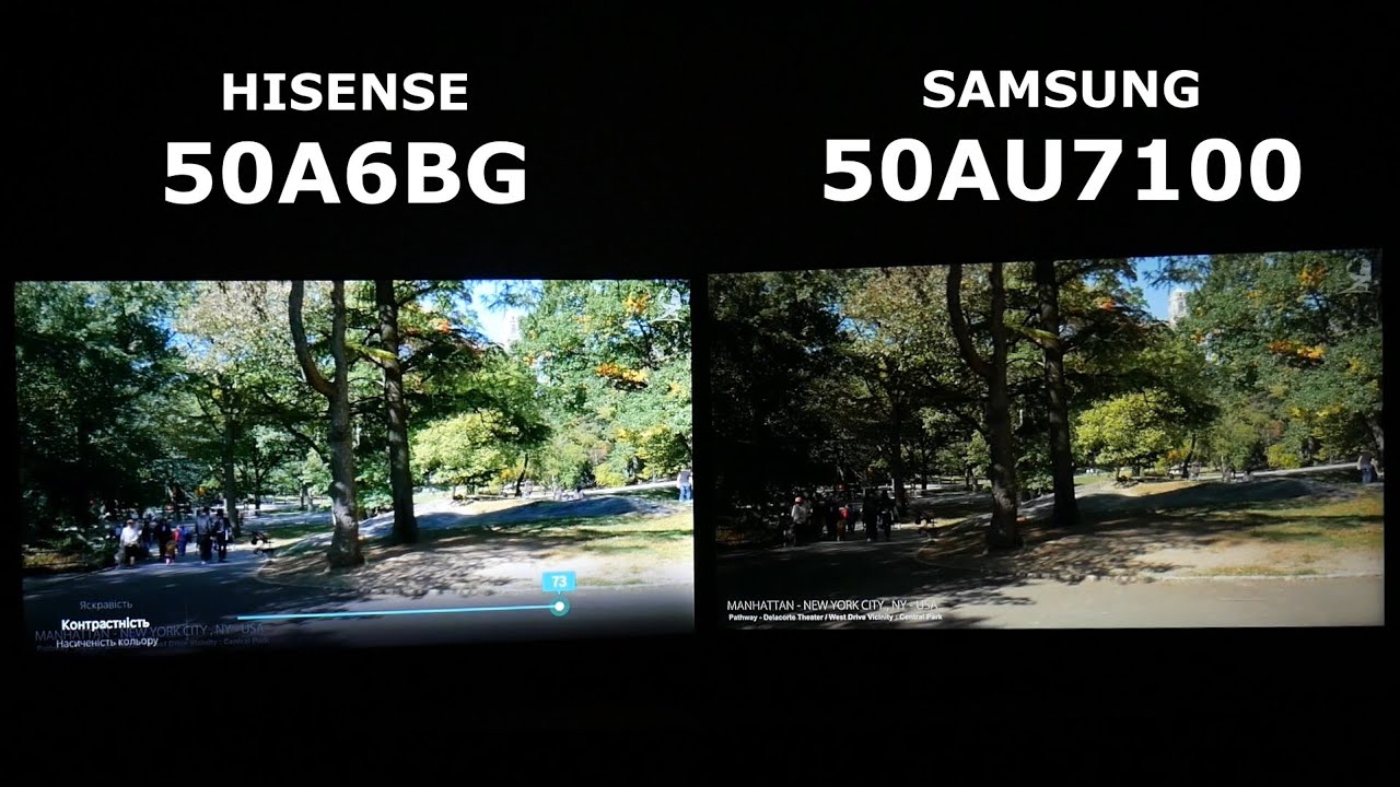Hisense vs Samsung 50A6BG vs 50AU7100. Порівнювати можна!