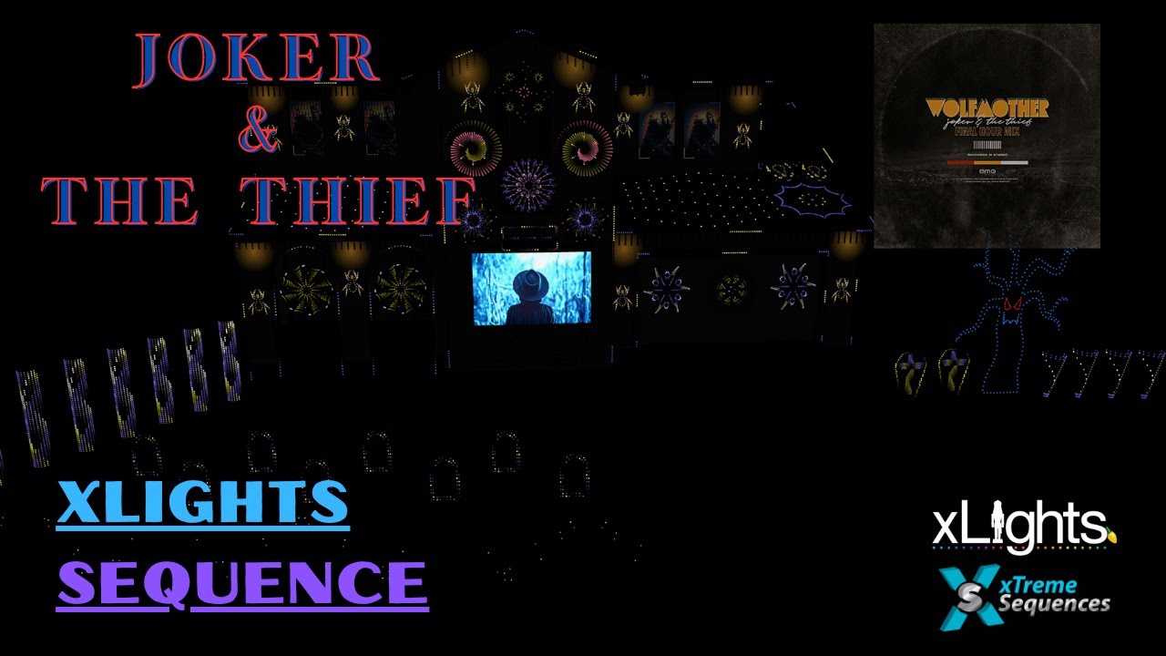 xLights Halloween Sequence Joker & The Thief by xTreme Sequences