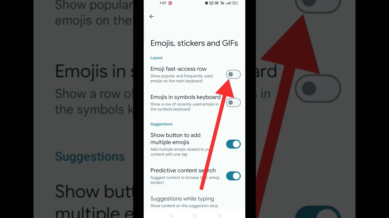 How To Enable Emoji Fast Access Row In Google Keyboard #shorts #youtubeshorts #mobile