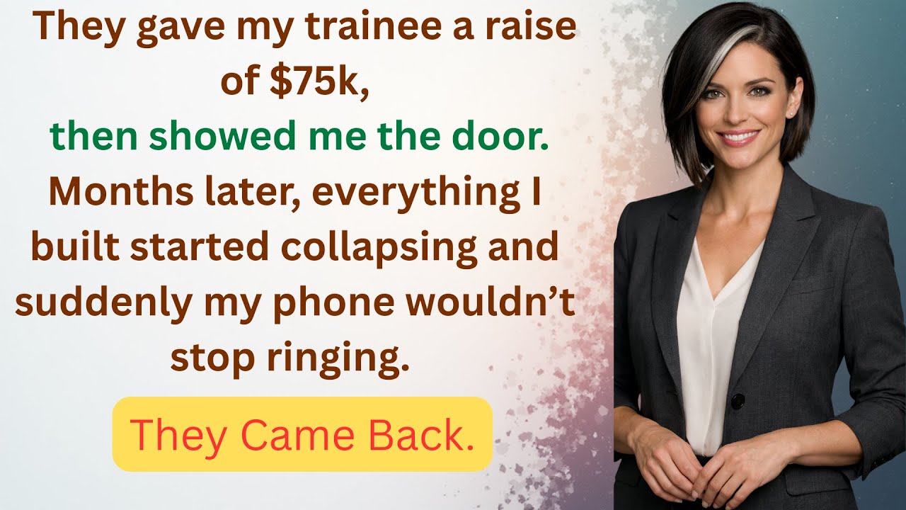 I Trained My Replacement. Two Months Later, He Got a $75k Raise — and I Was Gone.