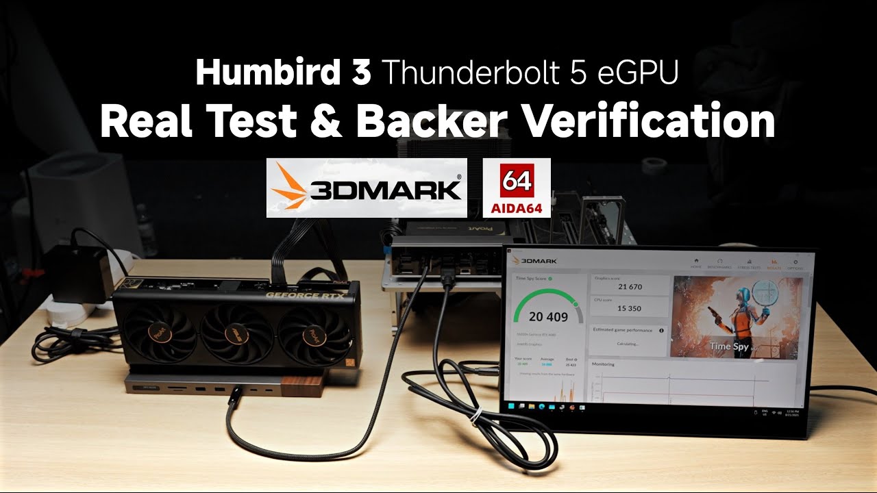 Humbird 3 Thunderbolt 5 eGPU &ndash; Real Test & Backer Verification