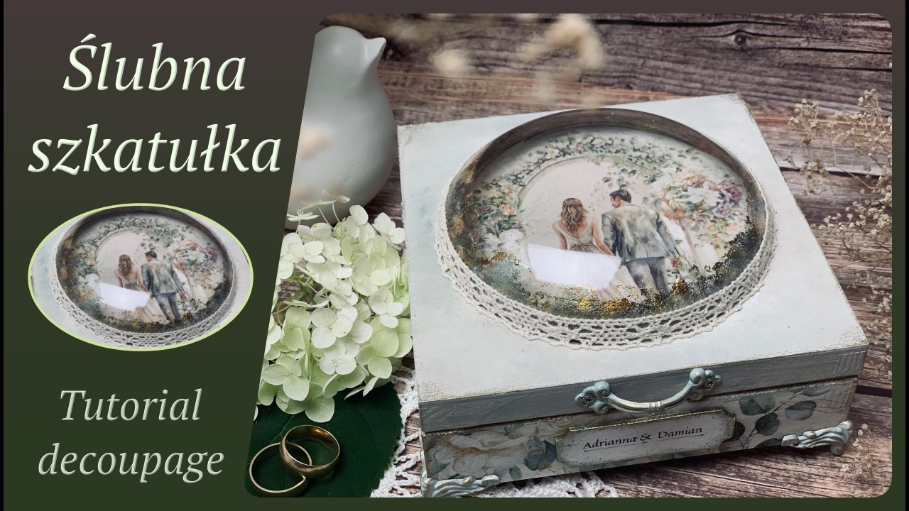 Свадебная шкатулка в стиле бохо &ndash; пошаговый мастер-класс по декупажу